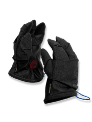 怪獣風デザインの悪龍の爪ベルトバッグ。高密度ナイロンとカーフレザー、ドローストリング開閉とクッション素材で機能性を強化したアイテム。