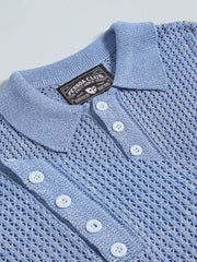 アイレットニットポロシャツ