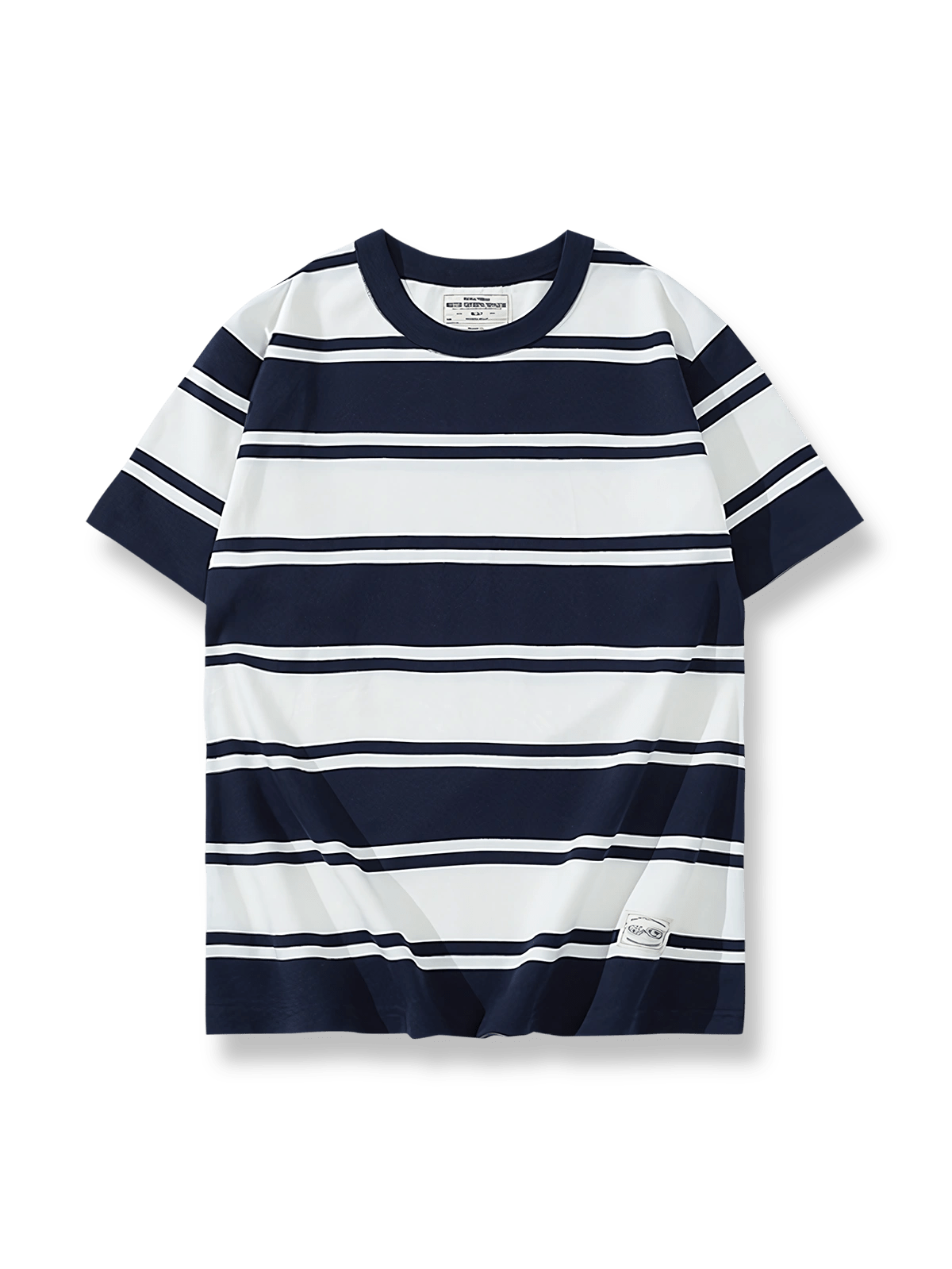 5色展開のヘビーウェイトクルーネックボーダーシャツ。