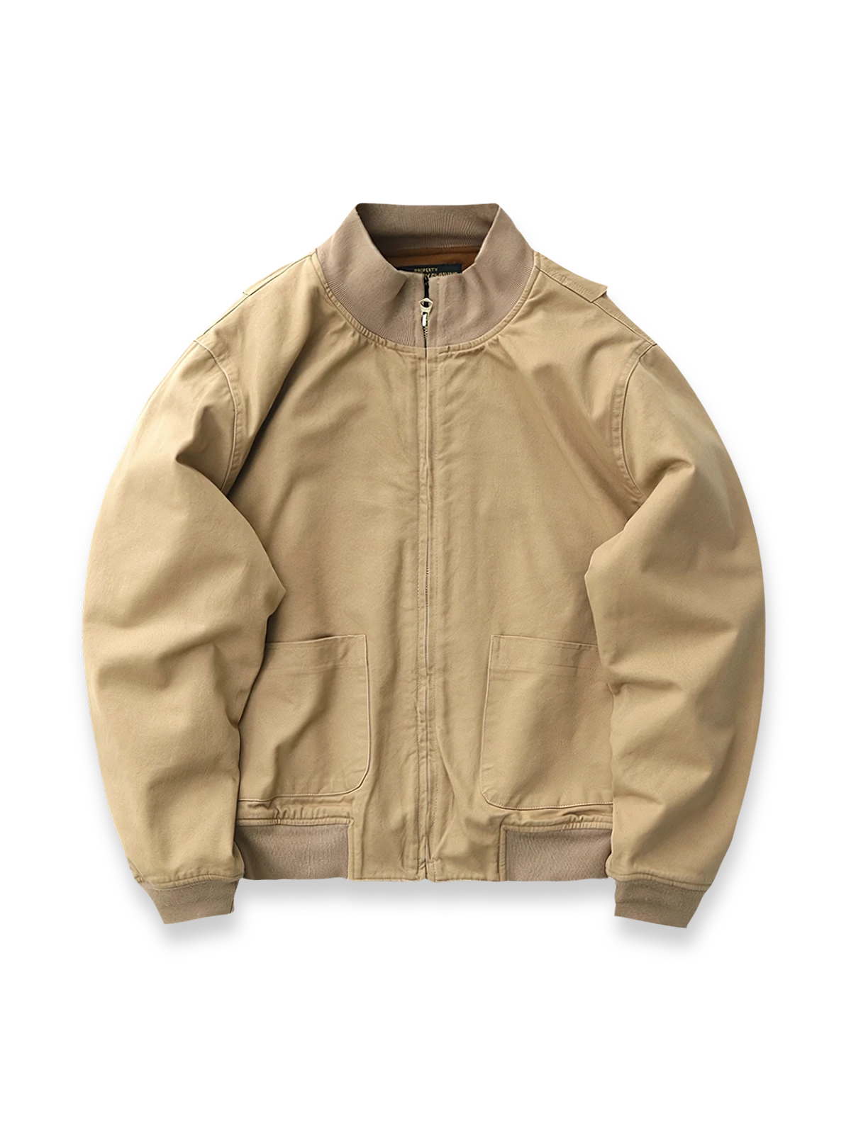 裏起毛ツイルとリブディテールが特徴のコンバットジャケット。