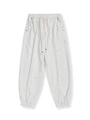 裾絞り裏起毛コットンジョガーパンツの製品イメージ