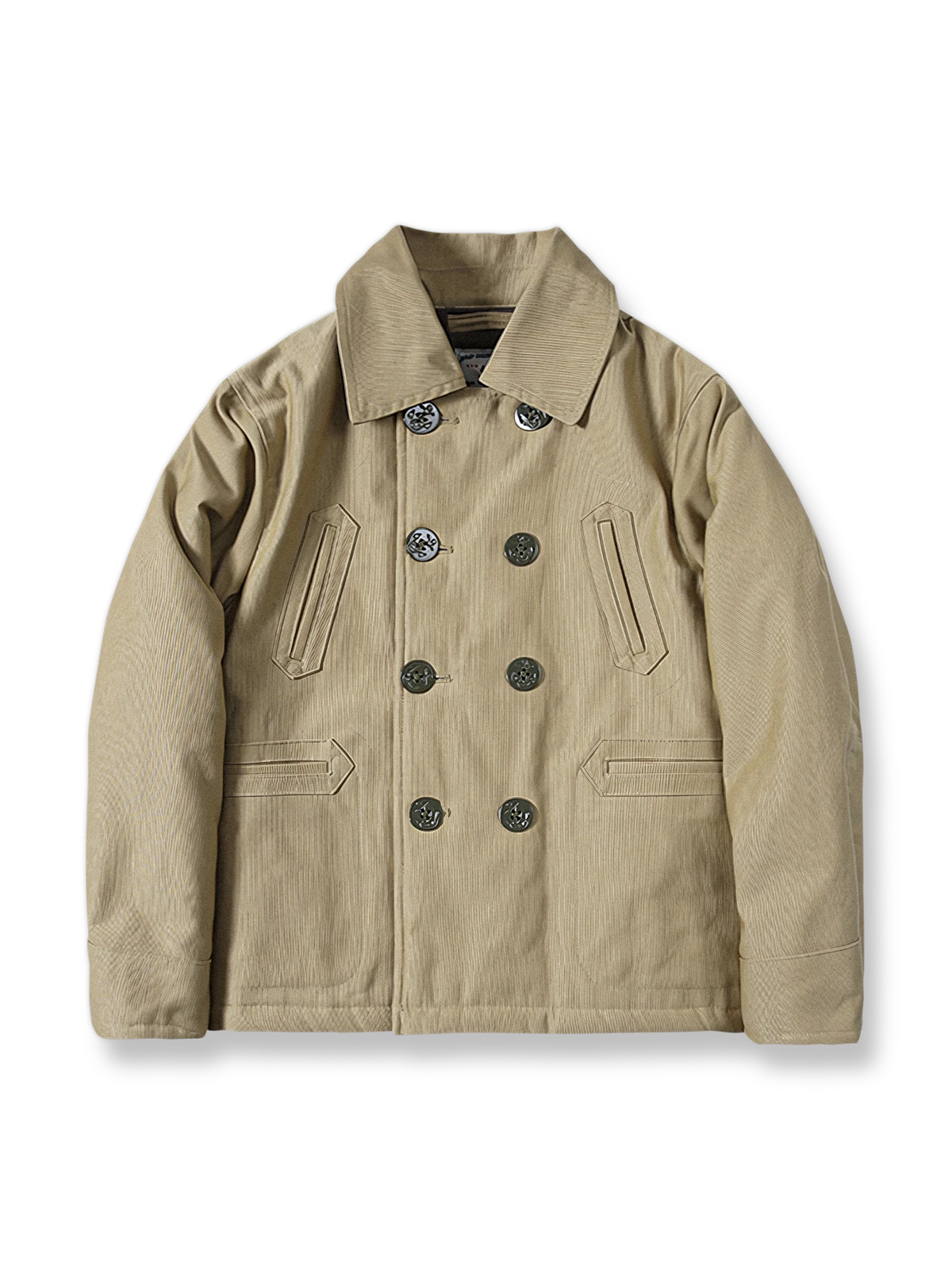 裏起毛ウールのダブルブレストジャケットの製品イメージ