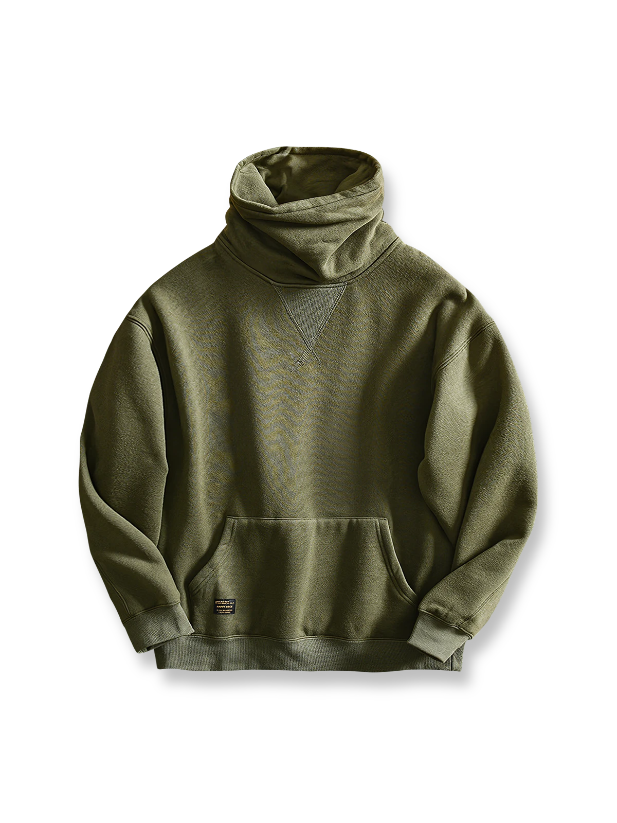 WWII米軍ウールインナー着想のフリースタートルネックスウェット。全面フリース裏地と実用ポケット付き。