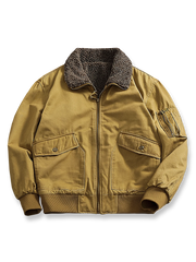 裏起毛仕様で暖かく、アメカジテイストが映えるフライトジャケット