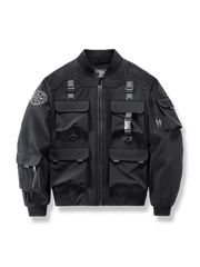 マルチポケット付きポリエステル製ベースボールジャケット