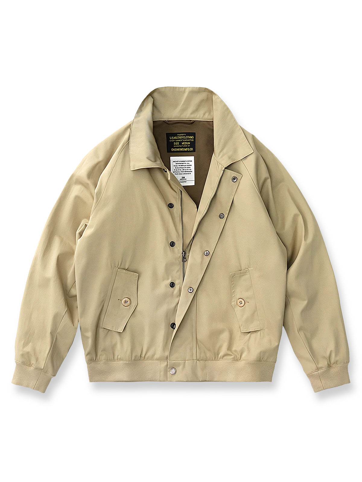 ショート丈とアンブレラヨークが特徴のG9ハリントンジャケット。