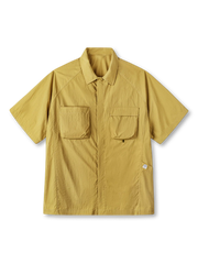 マイクロシワナイロンと多ポケットが映えるGORPコアアウトドアシャツ