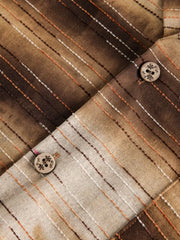 グラデーションプラントダイドキューバシャツ