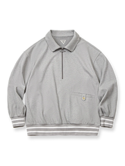 ハーフジップカラー スウェットフーディ