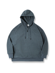 ハーフジップのフリーススウェット