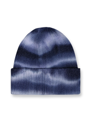 伝統的なハンドタイダイ技法で作られた多色展開のニットキャップ。高伸縮包芯糸で快適なフィット感を提供するビーニースタイル。