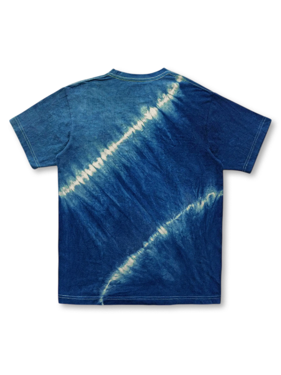 インディゴグラデーション手染めタイダイTシャツ全体像