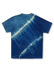 インディゴグラデーション手染めタイダイTシャツ全体像