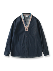 ハンドメイドパッチワークヴィンテージ加工はんてん