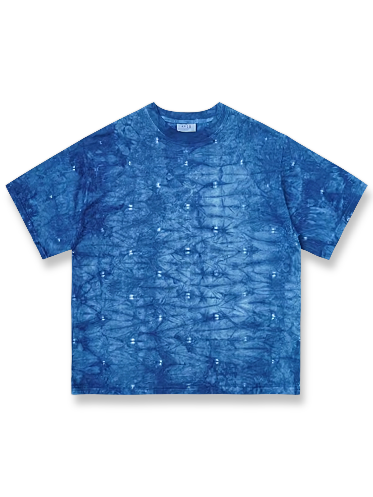 伝統的な植物染めタイダイの手作りTシャツ