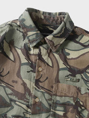 カモフラージュ 迷彩柄長袖シャツ