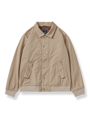 サンドカラーの立ち襟ハリントンG9ジャケット