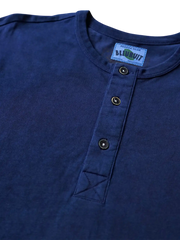 ヘビーウェイトインディゴヘンリーシャツ