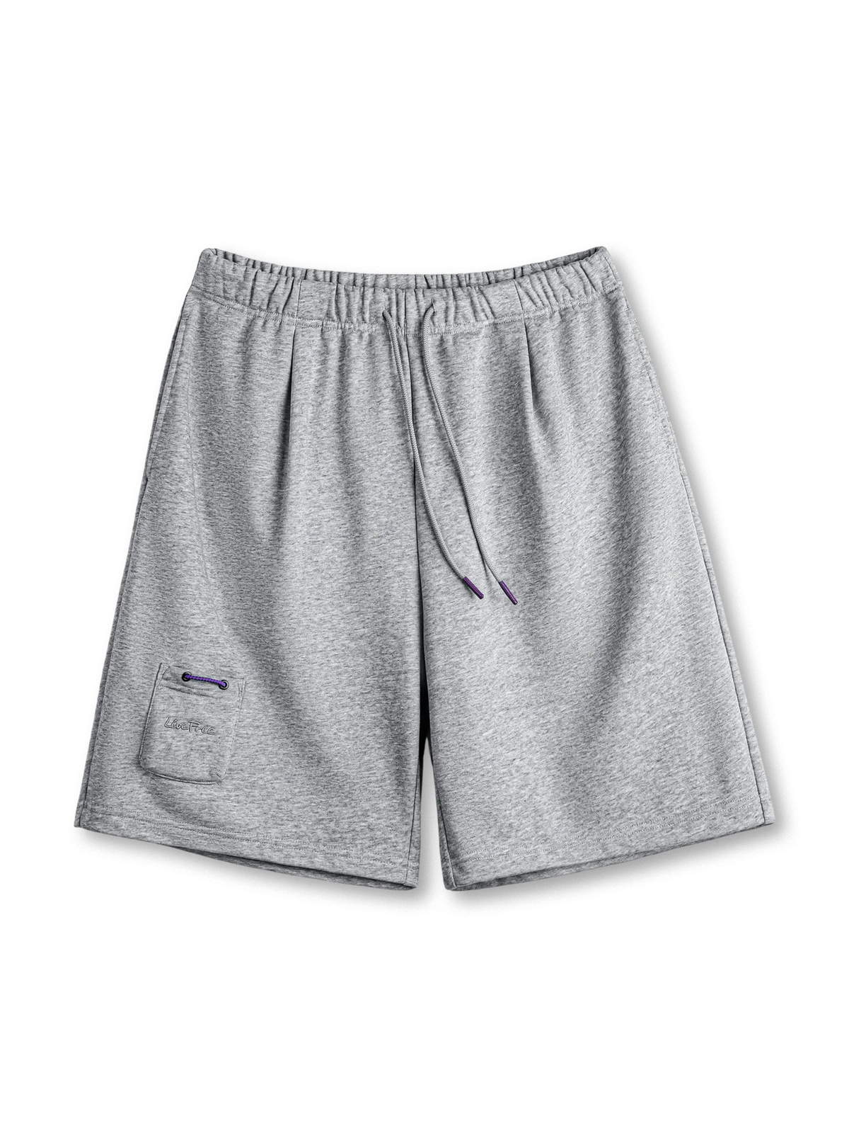  370g/m²ヘビーウェイトニットと3D刺繍ミニポケットが特徴のグレースウェットショーツ