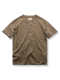 280Gヘビーウェイトコットンのヘンリーネック半袖Tシャツ。