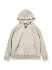 インディアン「荒地」モチーフと金属U字ボタンが特徴のヘビーウェイトウールパーカー。