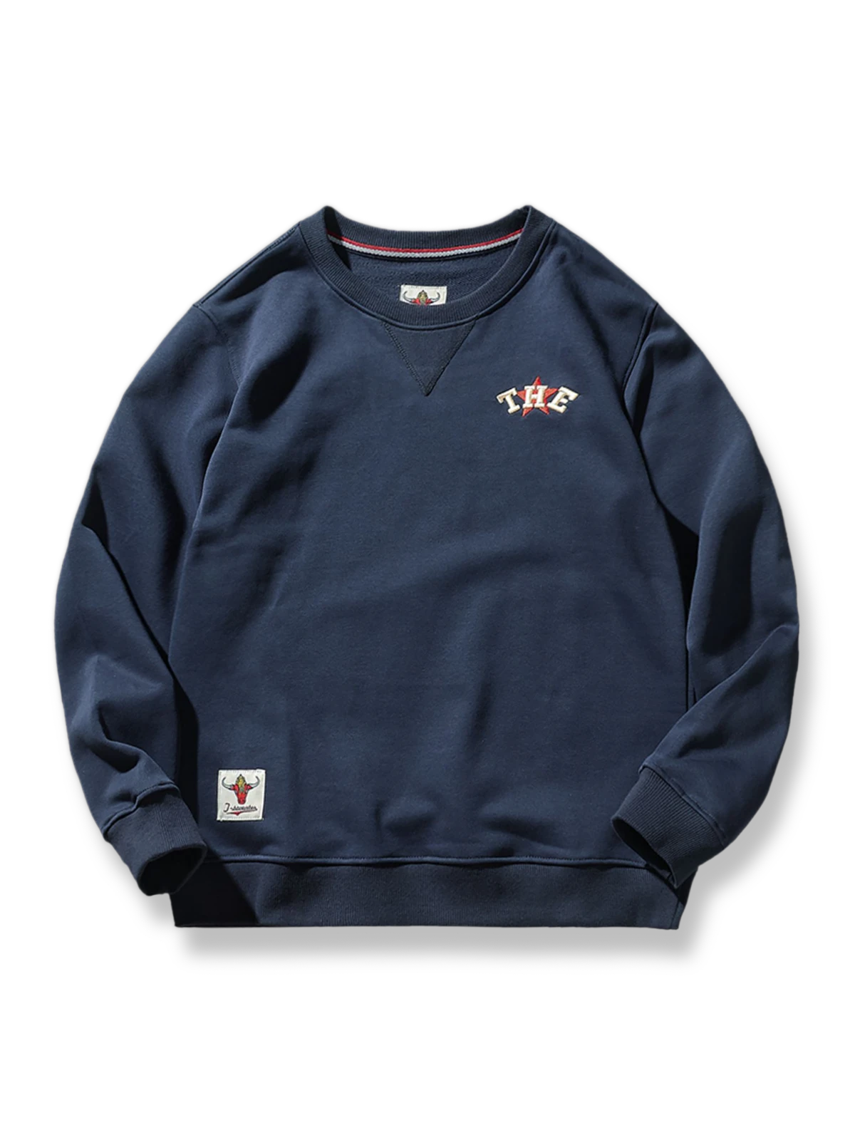 ヘビーウェイト無地クルーネックニットスウェット