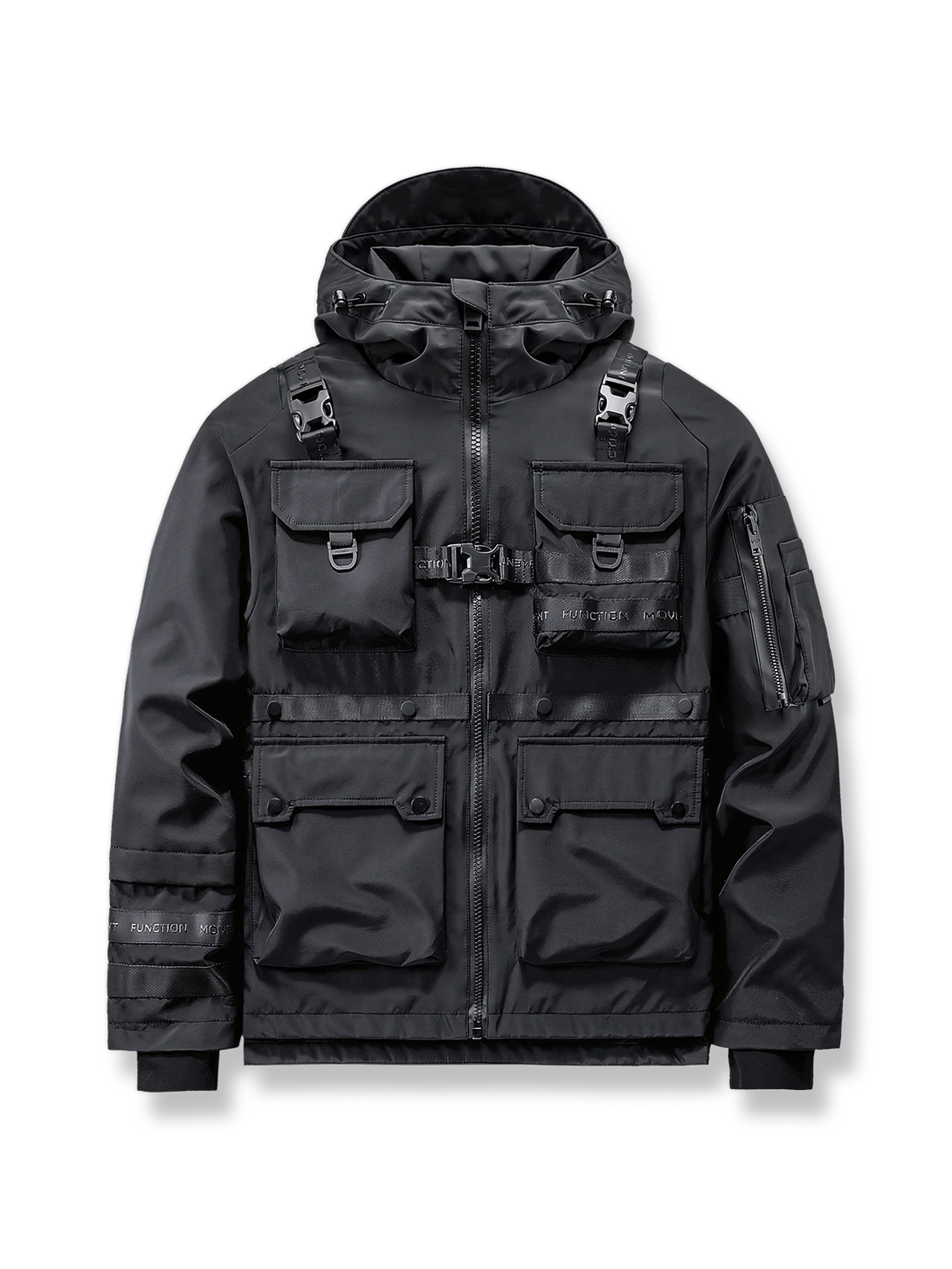 ヘビーウェイト素材と多機能ポケットを備えたタクティカルジャケット