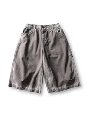 第二次大戦後米国作業着由来の12オンスコットン素材を用いたワイドシルエットワークショーツ