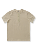 300gヘビーウェイトコットンのヘンリーネック半袖Tシャツ