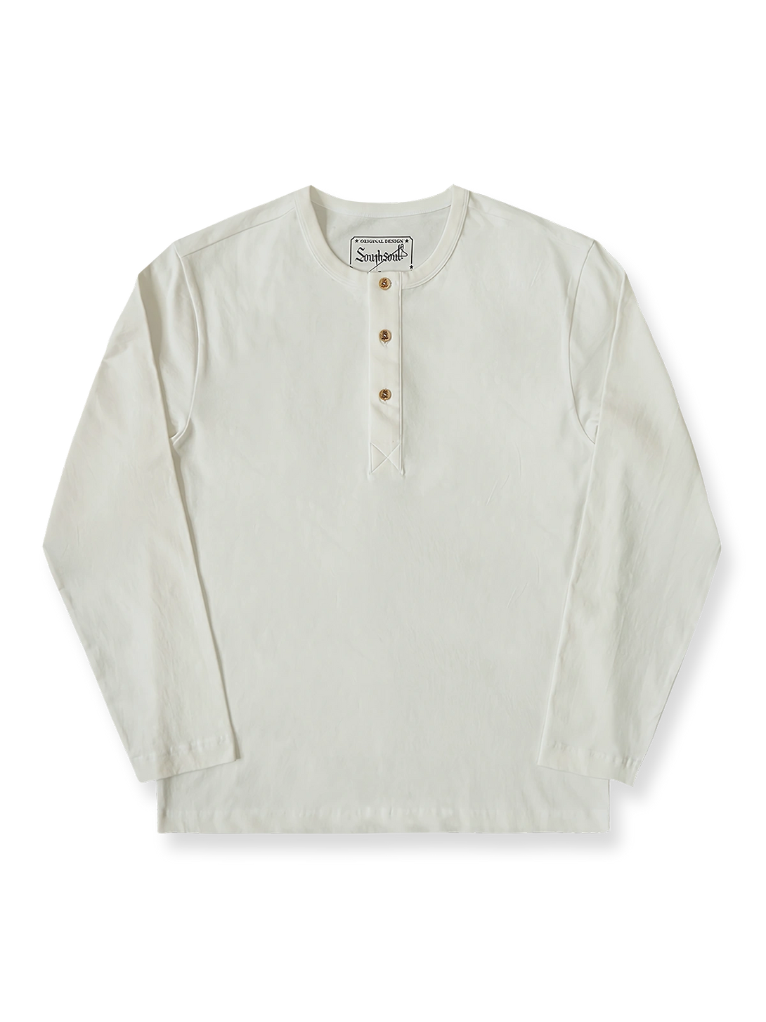 ヘンリーネック長袖Tシャツ