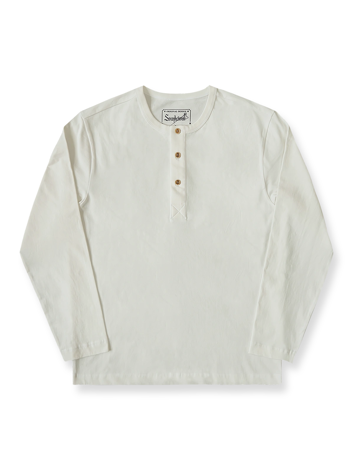 ヘンリーネック長袖Tシャツ