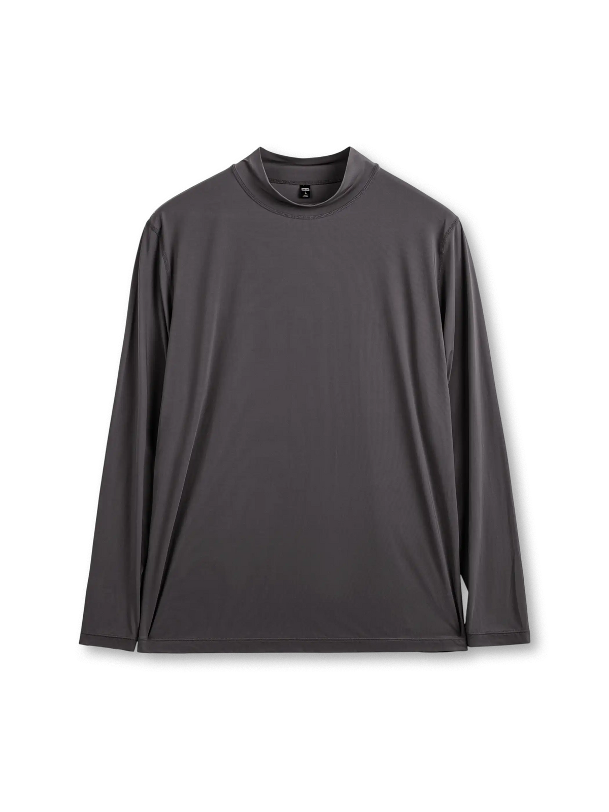 メンズ 半ハイネック 長袖インナーTシャツ ハイテク素材 温度調整 冰絲感 スポーツ用