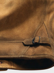 ジョニー・デップ スエード レザージャケット-PESSOA CLUB