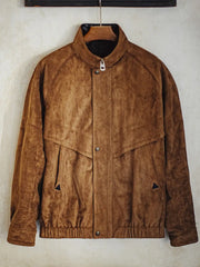 ハンティングコーチジャケット スエードタッチ