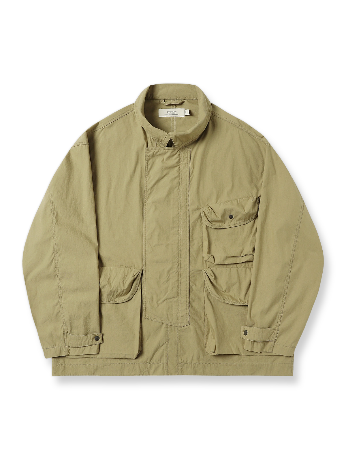 日本製ギャバジン素材の多ポケットハンティングワークジャケット