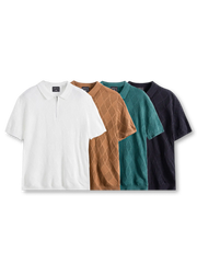 アイスシルクダイヤモンドニットポロ