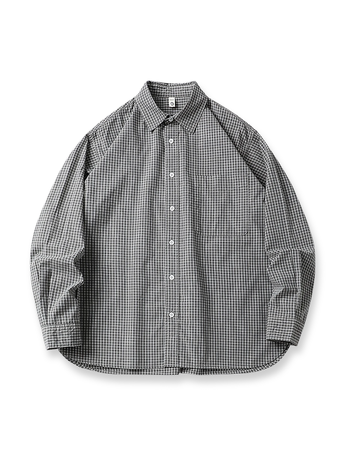 アイスミント繊維を使用した涼感とビンテージ感を兼ね備えたチェックシャツ