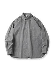 アイスミント繊維を使用した涼感とビンテージ感を兼ね備えたチェックシャツ