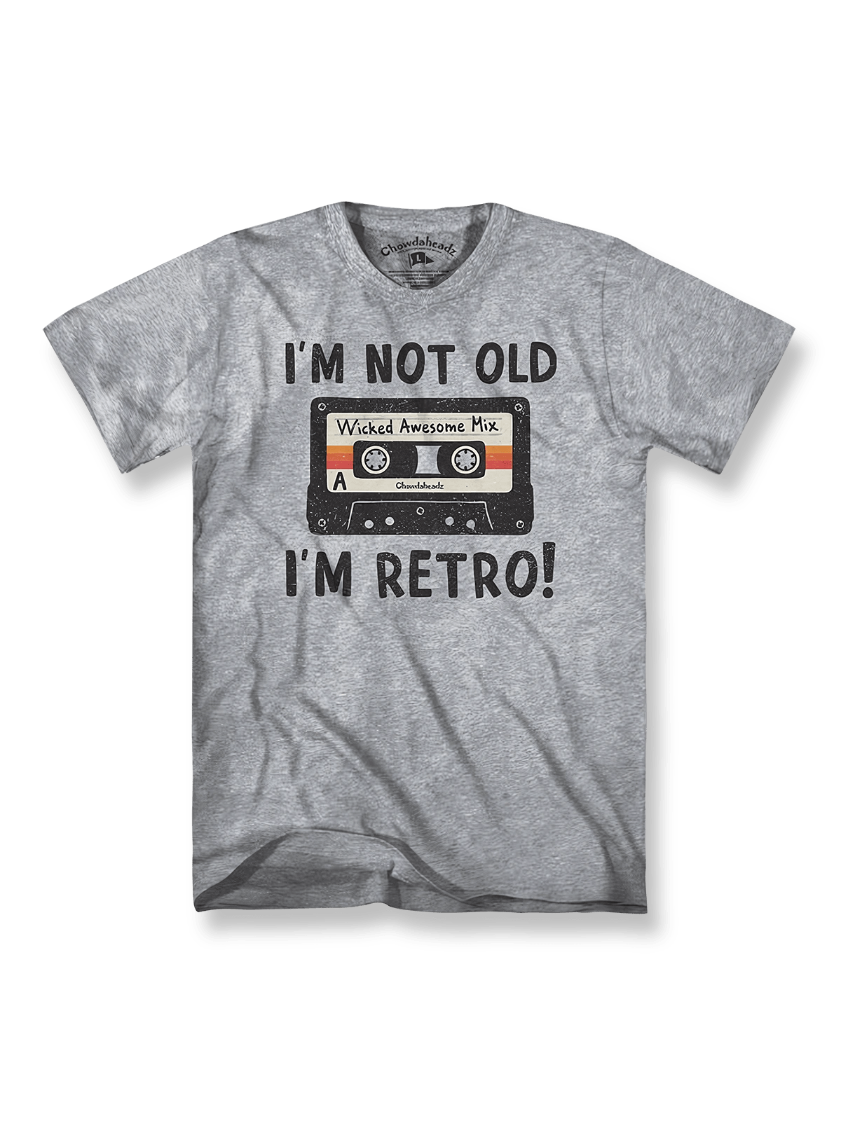  『I'm Not Old I'm Retro』プリント クラシック Tシャツの全体図