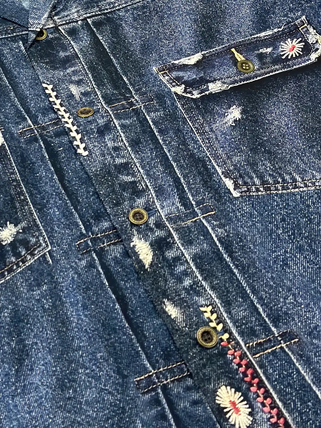 とみー ⭐︎RIOBERAスカルとバラ刺繍のダークデニム⭐︎ ScoLar Parity パンツ SALE スカラー パリティ 343106 どろぼう