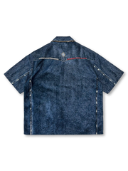 インディアン雷鳥プリントデニムシャツ