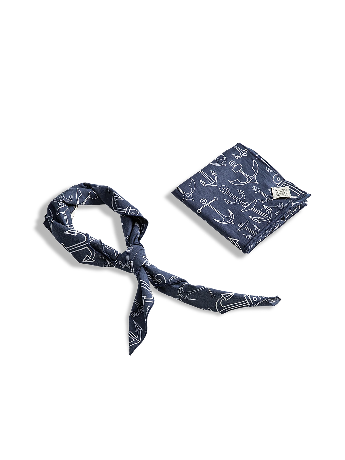 インディゴカラーのコットン100％、経年変化を楽しめる多用途スカーフ