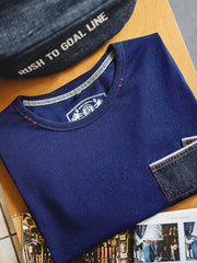 インディゴデニムポケットTシャツ