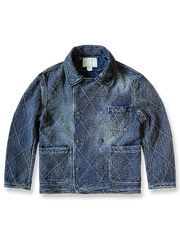 刺し子×インディゴの奥行きを纏う、現代ヴィンテージの象徴。