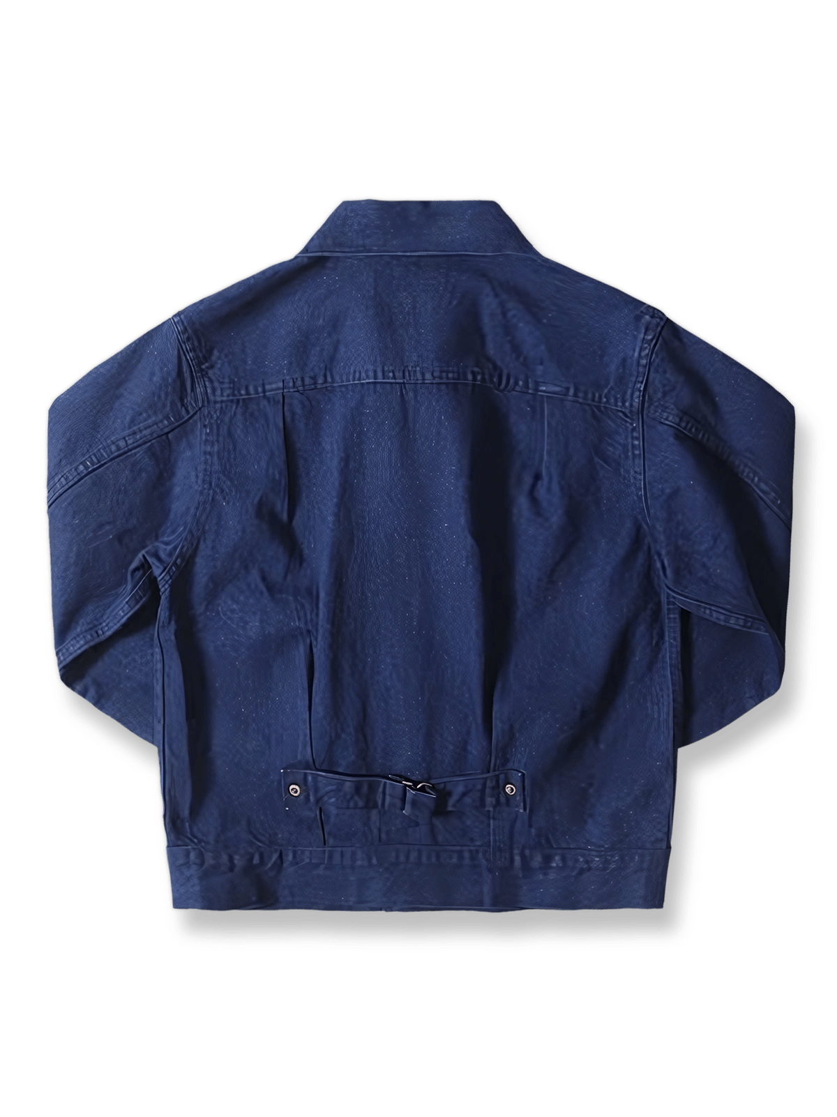 インディゴ染めデニムセルビッジショートワークジャケット