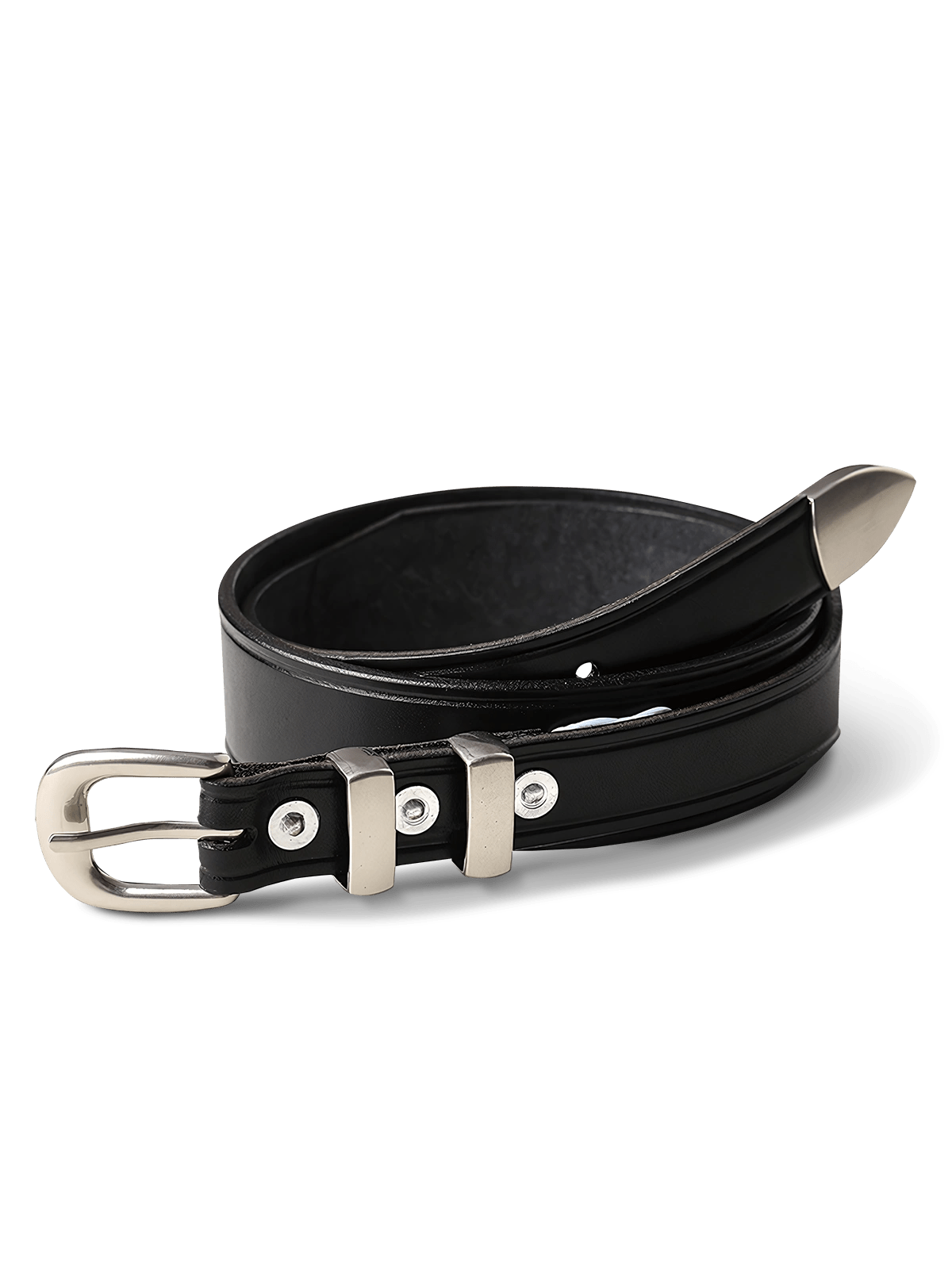 イタリア製植鞣し頭層牛革を使用した上質なレザーベルト