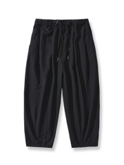 ドローストリング付きリラックスジョガーパンツ