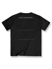 Tシャツの詳細展示、Joy Divisionのクラシックなビジュアル要素