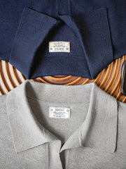 ニットポロ 長袖 プルオーバー