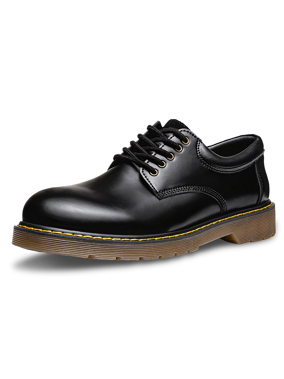 一枚革筒回りとクッションインソールで快適な履き心地の軽量レザーオックスフォードブーツ